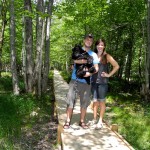 Us on the Jesup Path Acadia